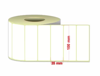 لیبل کاغذی 100*35 | قیمت لیبل کاغذی 100*35